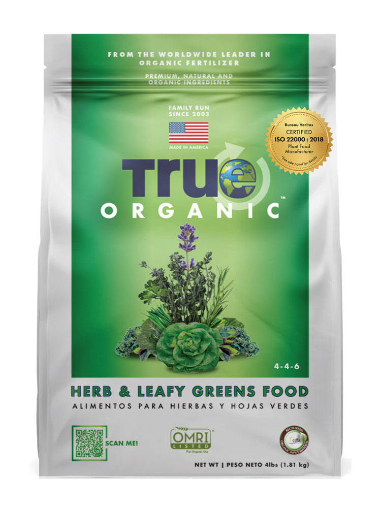 True Organic Herb & Leafy Greens Food, 4-pound bag of granules
