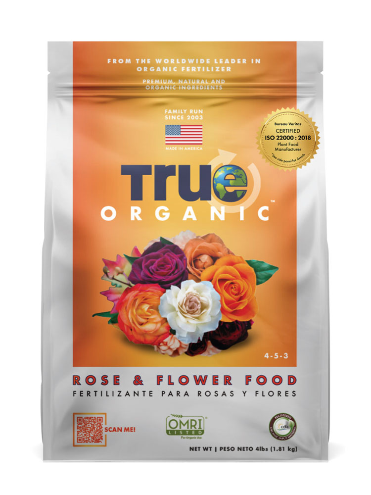 True Organic Rose & Flower Food, 4-pound bag of granules